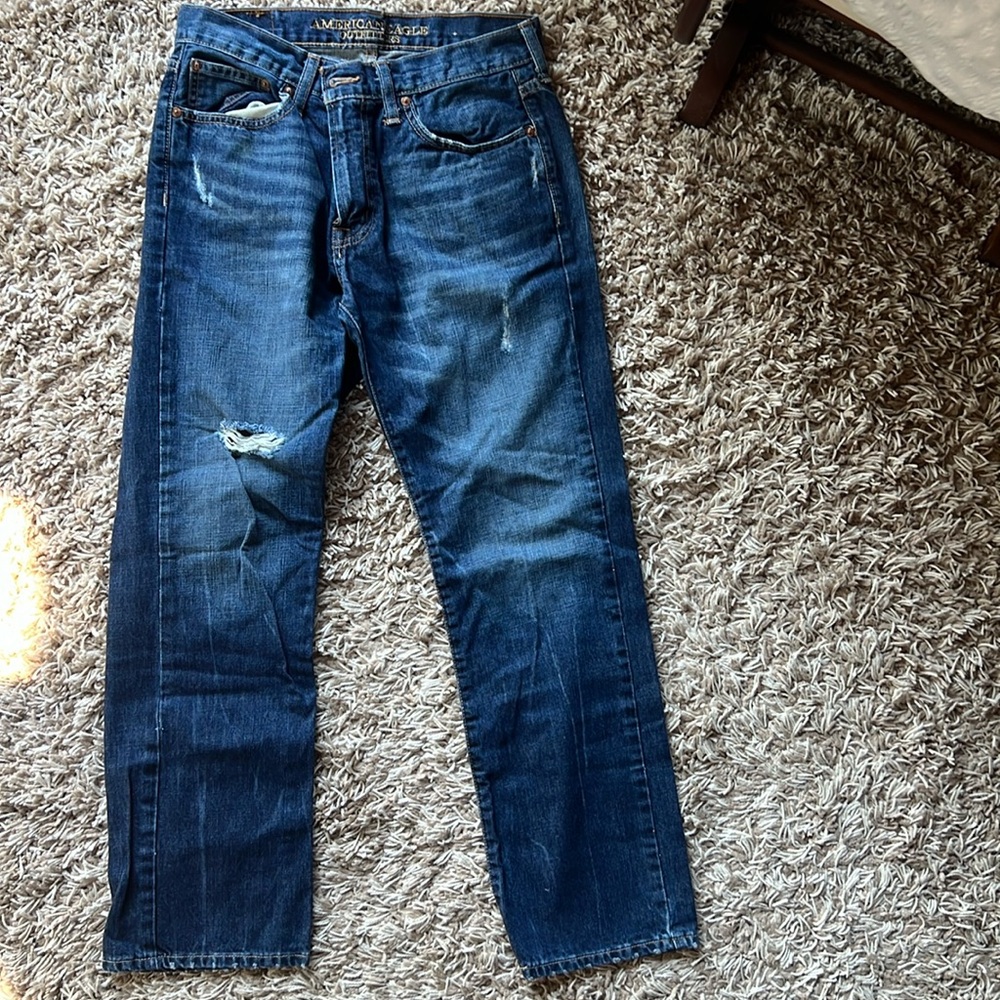American Eagle Outfitters Original Straight jeans 30x30. Some distress